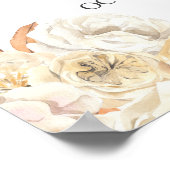 Een klein pompoen Herfst Baby shower welkomstbord Poster (Hoek)