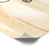 Een klein pompoen Herfst Baby shower welkomstbord Poster (Hoek)