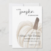 Een klein pompoen herfst Herfst verjaardagsfeestje Kaart (Voorkant)
