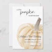 Een klein pompoen herfst Herfst verjaardagsfeestje Kaart (Voorkant)