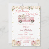 Een klein pompoen meisje 2e verjaardag kaart (Voorkant)