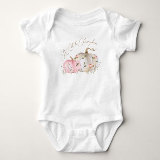 Een klein pompoen meisje Baby Bodysuit (Voorkant)
