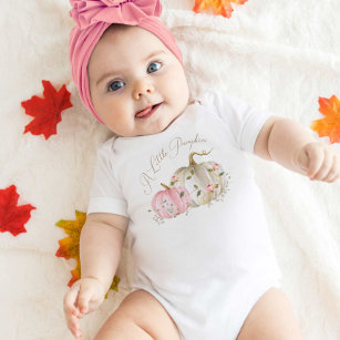 Een klein pompoen meisje Baby Bodysuit