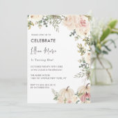 Een klein pompoen meisje verjaardag kaart (Staand voorkant)