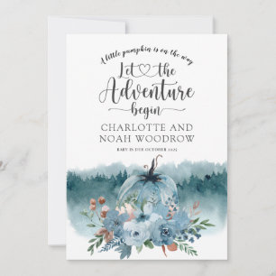 Een klein pompoenavontuur begint zwanger te worden aankondiging