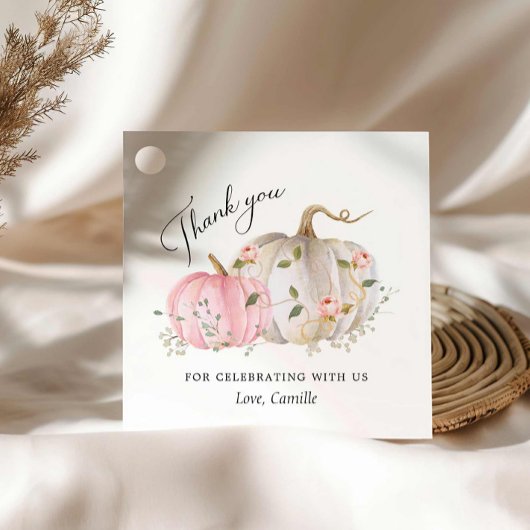 Een klein pompoenBaby shower Bedankjes Labels
