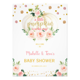 Een klein pompoenBaby shower Foto Afdruk