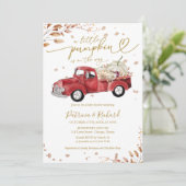 Een klein pompoenBaby shower Kaart (Staand voorkant)