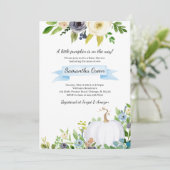 Een klein pompoenBaby shower Kaart (Staand voorkant)