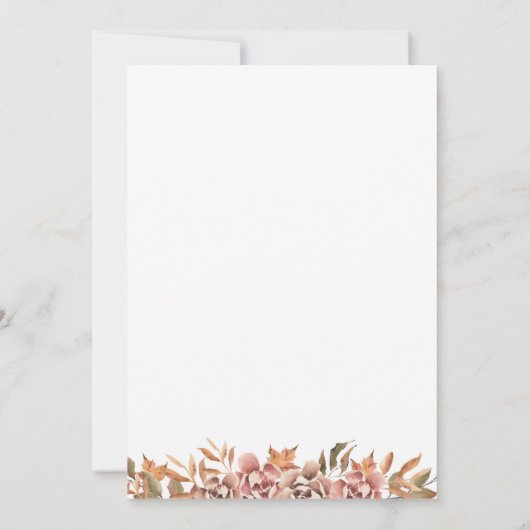 Een klein pompoenBaby shower Kaart (Achterkant)