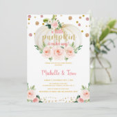 Een klein pompoenBaby shower Kaart (Staand voorkant)