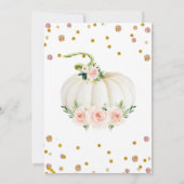 Een klein pompoenBaby shower Kaart (Achterkant)