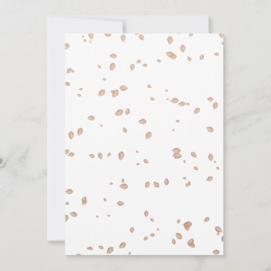 Een klein pompoenBaby shower Kaart (Achterkant)