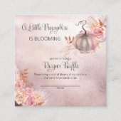 Een klein pompoenBaby shower luierraffle Enclosu Informatiekaartje (Voorkant)