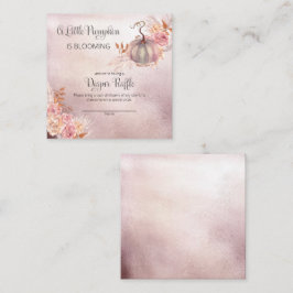 Een klein pompoenBaby shower luierraffle Enclosu Informatiekaartje