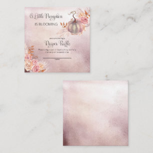 Een klein pompoenBaby shower luierraffle Enclosu Informatiekaartje