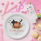 Een klein pompoenBaby shower Papieren Bordje (Feest)