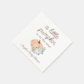 Een klein pompoenBaby shower Servet (Hoek)