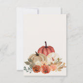 Een klein pompoenblush-Baby shower voor het wassen Kaart (Achterkant)