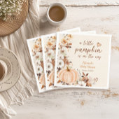 Een klein pompoenflesje Baby shower Servet