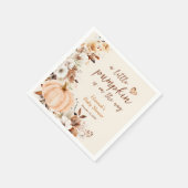 Een klein pompoenflesje Baby shower Servet (Hoek)