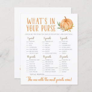 Een klein pompoenkalk Baby shower Paarsspel