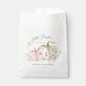 Een klein pompoenmeisje Baby shower Bedankzakje (Voorkant)