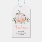 Een klein pompoenmeisje Baby shower Cadeaulabel (Voorkant)