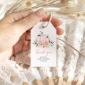 Een klein pompoenmeisje Baby shower Cadeaulabel