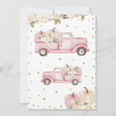 Een klein pompoenmeisje Baby shower Kaart (Achterkant)