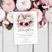 Een klein pompoenmeisje Baby shower Kaart