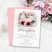 Een klein pompoenmeisje Baby shower Kaart