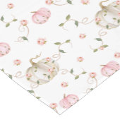Een klein pompoenmeisje Baby shower Korte Tafelloper (Hoek)
