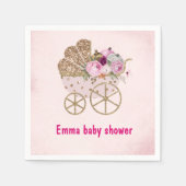 Een klein pompoenmeisje Baby shower Servet (Voorkant)