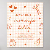 Een klein pompoentje Hoe groot is mama's buik Spel Poster (Voorkant)