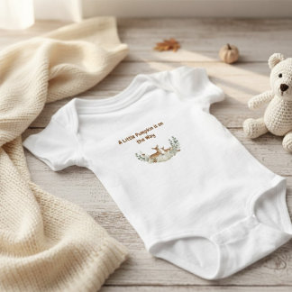 "Een Klein Pompoentje is Op Komst" Baby Bijter Romper