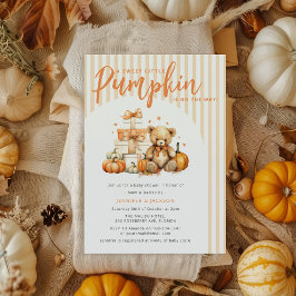 Een Klein Pompoentje Is Op Komst Baby Borrel Kaart