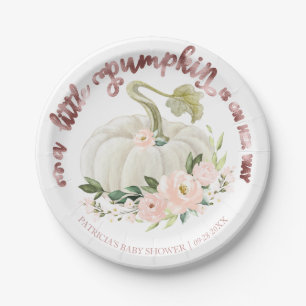 Een klein pompoentje is op komst Baby Shower Papieren Bordje