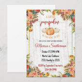 Een klein pompoentje is op komst Herfst Kaart (Voorkant / Achterkant)