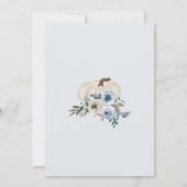 Een klein pompoentje is op komst Uitnodiging, Baby Kaart (Achterkant)