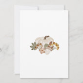 Een klein pompoentje is op komst uitnodiging, baby kaart (Achterkant)