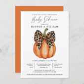 Een Klein Pompoentje Is Op Weg Baby Shower Kaart (Voorkant / Achterkant)