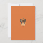 Een Klein Pompoentje Is Op Weg Baby Shower Kaart (Achterkant)