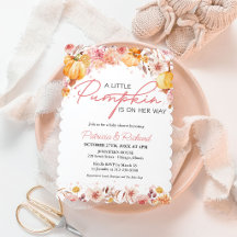 Een Klein Pompoentje Is Op Weg Baby Shower