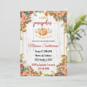 Een klein pompoentje is op weg Herfst Kaart (Staand voorkant)