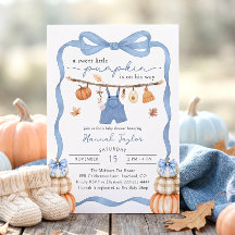 Een Klein Pompoentje Is Op Weg Jongens Baby Shower