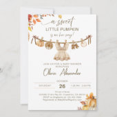 Een Klein Pompoentje Onderweg, Herfst Was Boho  Kaart (Voorkant)