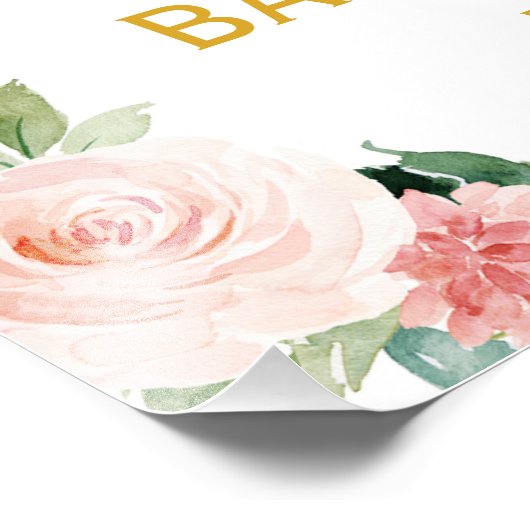 Een klein pompoenwelkomstteken voor Baby shower Foto Afdruk (Hoek)