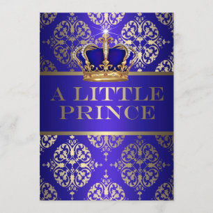 Een klein Prince Baby shower Kaart