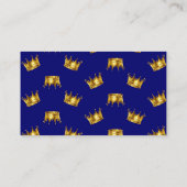 Een klein Prince Baby shower Luier Raffle Ticket Informatiekaartje (Achterkant)